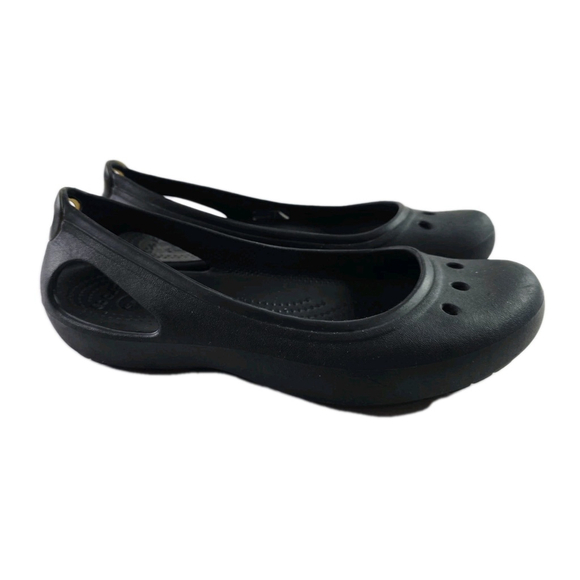Crocs Shoes - Crocs Kadee Ballet Flats Mary Jane Women’s 7 Closed Toe Slingback Black Shoes